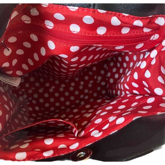 COPY - Disney Parks Exclusive Minnie Mouse black sequin Bow autograph purse tot… - Picture 9 of 12